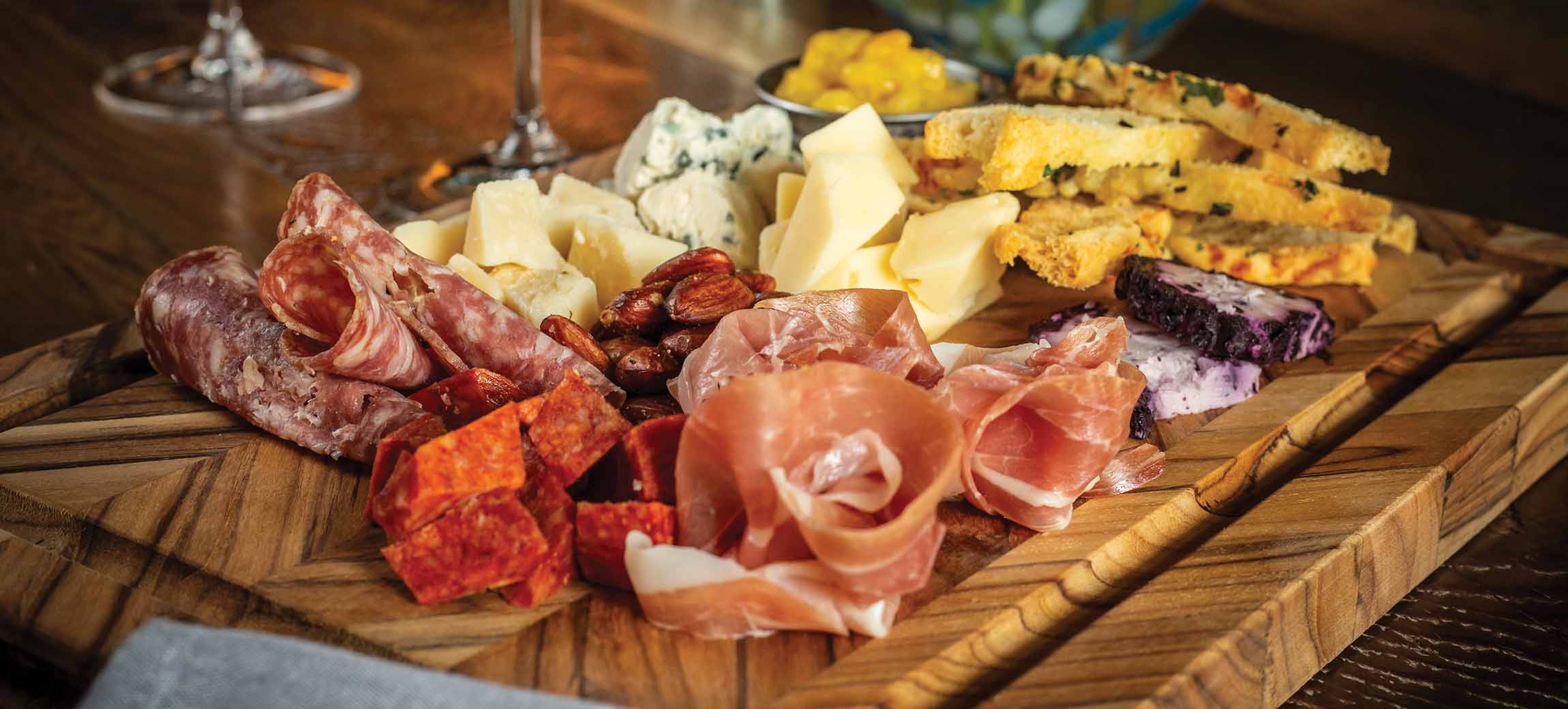 Charcuterie Board served at Napa Kitchen & Bar in Columbus, Ohio.