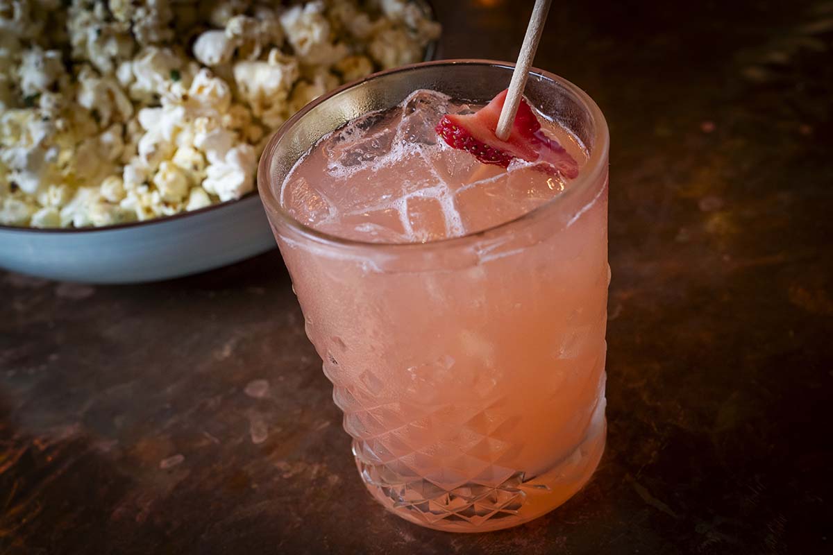 Strawberry Fields Forever cocktail served at Napa Kitchen & Bar